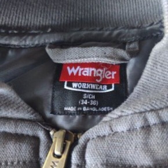 Men's WRANGLER Workwear Vest Size Small Gray Grey - Picture 4 of 6